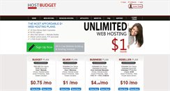 Desktop Screenshot of hostbudget.com